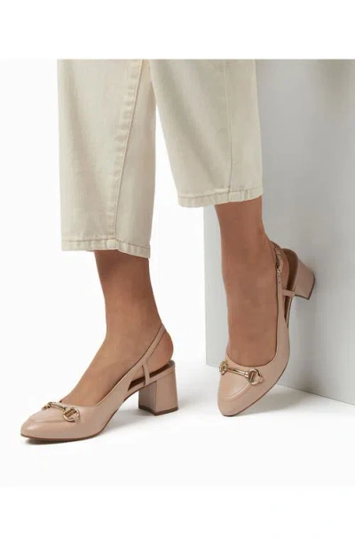 Dune London Cassie Block Heel Slingback Pump