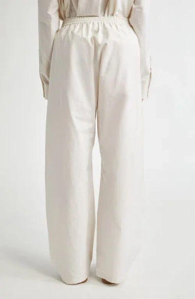 Mm6 Maison Margiela Pinstripe Cotton Straight Leg Pants