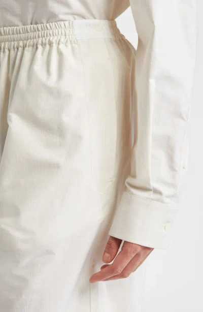 Mm6 Maison Margiela Pinstripe Cotton Straight Leg Pants