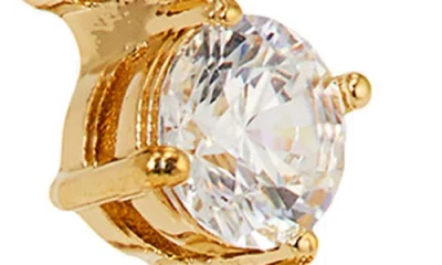 Nadri Graduated Cubic Zirconia Inside Out Hoop Earrings