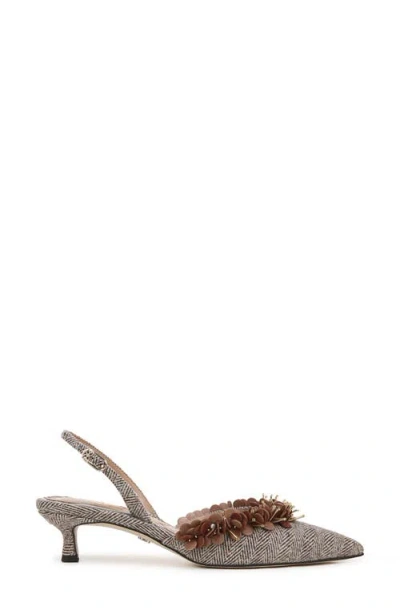 Sam Edelman Trent Slingback Pointed Toe Kitten Heel Pump