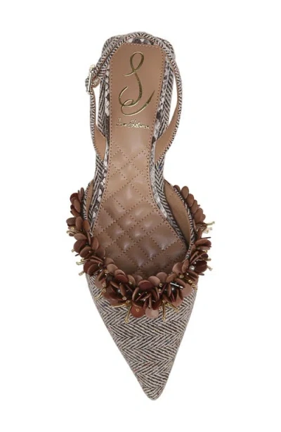 Sam Edelman Trent Slingback Pointed Toe Kitten Heel Pump