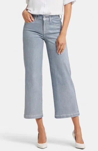 Nydj Teresa Exposed Button High Waist Ankle Wide Leg Jeans