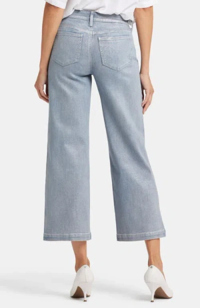 Nydj Teresa Exposed Button High Waist Ankle Wide Leg Jeans