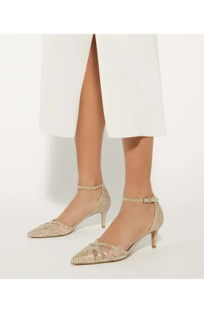 Dune London Composed Ankle Strap Pointed Toe Pump