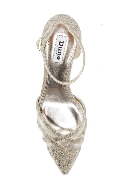 Dune London Composed Ankle Strap Pointed Toe Pump