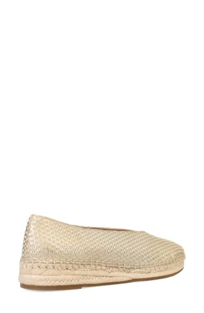 Eileen Fisher Petals Metallic Leather Wedge Espadrilles
