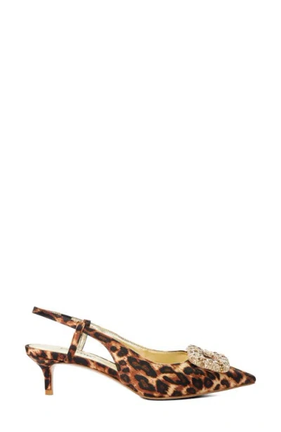 Dune London Centrepiece Slingback Pointed Toe Kitten Heel Pump