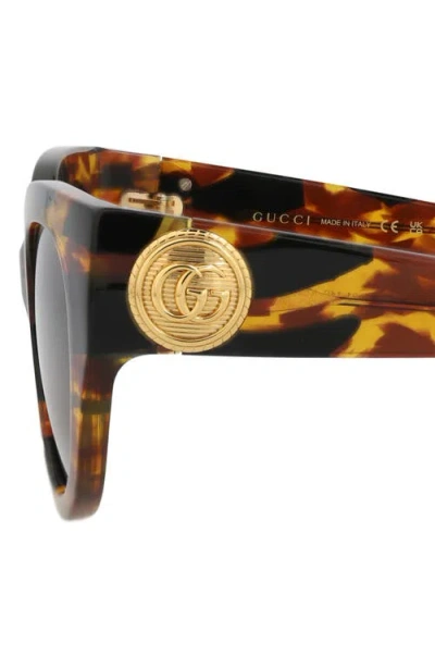 Gucci Tortoiseshell Cat-eye Sunglasses In Multi
