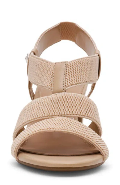Anne Klein Robenia Woven Banded Block Heel Sandal