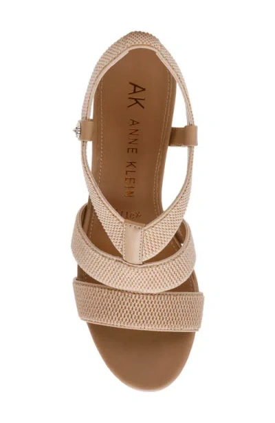 Anne Klein Robenia Woven Banded Block Heel Sandal