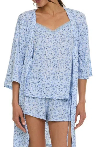 Flora By Flora Nikrooz Lotus Camisole, Shorts & Robe Travel Set