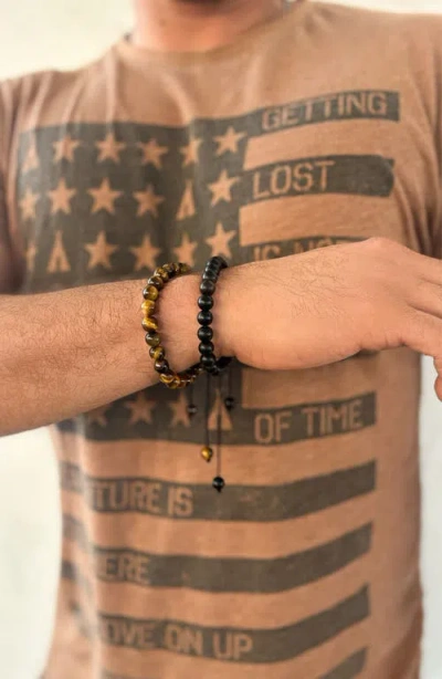 Adornia Set Of 2 Beaded Stretch Bracelets