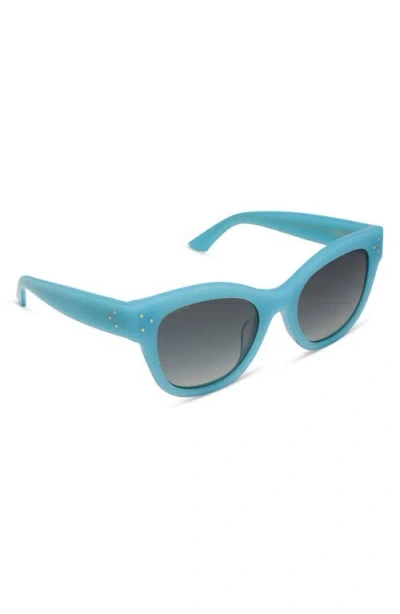 Diff Eva 53mm Gradient Cat Eye Sunglasses