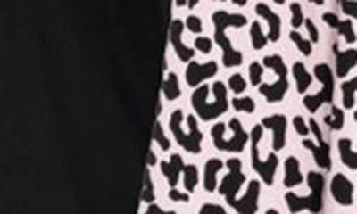 Rare Editions Kids' Yummy Leopard Long Sleeve Dresses, Scrunchies & Heart Bag Set In Black