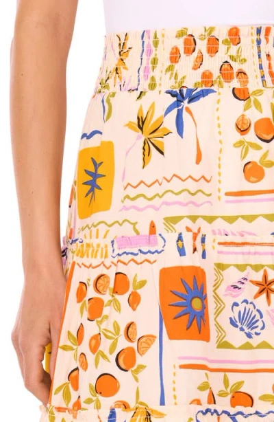 Cece Print Poplin Maxi Skirt