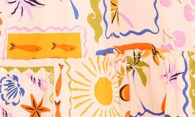 Cece Print Poplin Maxi Skirt
