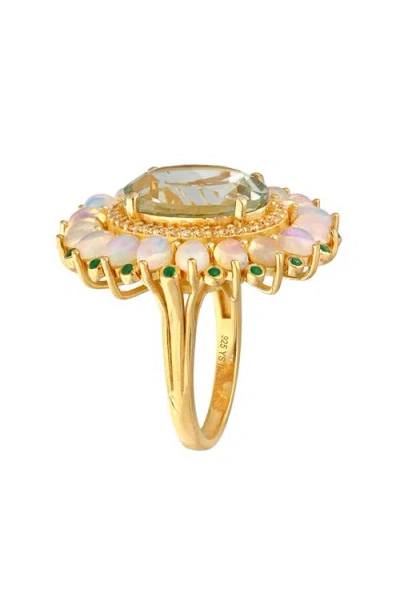 Ys Gems Prasiolite Quartz Ring