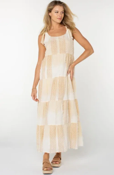 Liverpool Los Angeles Tie Strap Tiered Dress