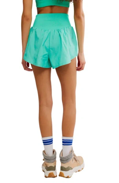 Free People Fp Movement Carpe Diem Water Resistant Shorts In Green