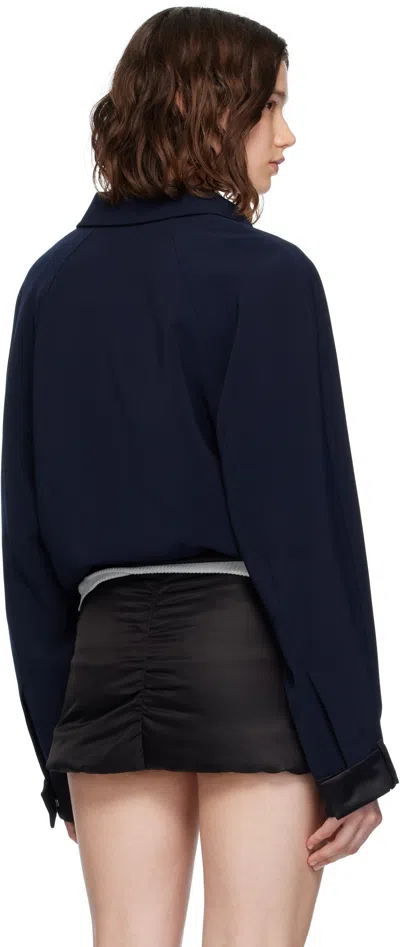 We11 Done Navy Waist Jacket