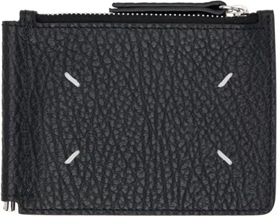 Maison Margiela Black Money Clip Bifold Wallet