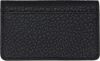 Maison Margiela Black Grained Leather Card Holder