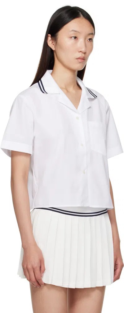 Sporty And Rich Sporty & Rich Src Sailor Button-up Shirt In White