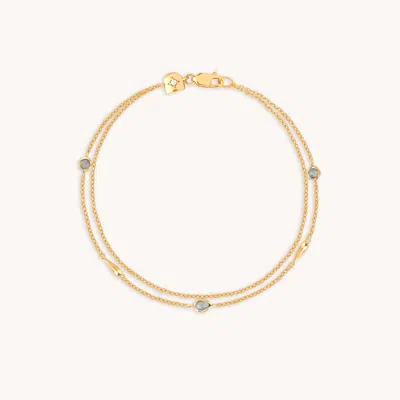 Astrid &amp; Miyu Opal Charm Double Bracelet