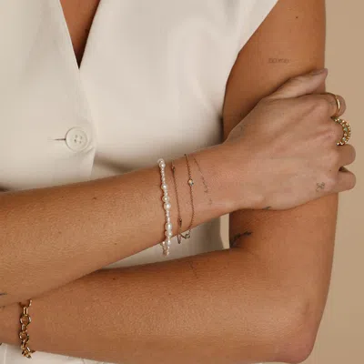 Astrid &amp; Miyu Opal Charm Double Bracelet