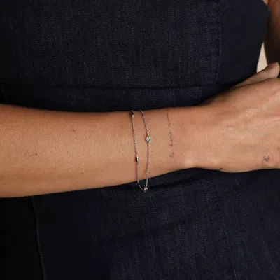 Astrid &amp; Miyu Opal Charm Double Bracelet