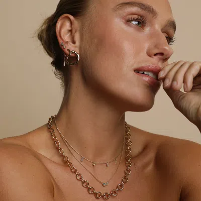 Astrid &amp; Miyu Opal Pear Chain Studs