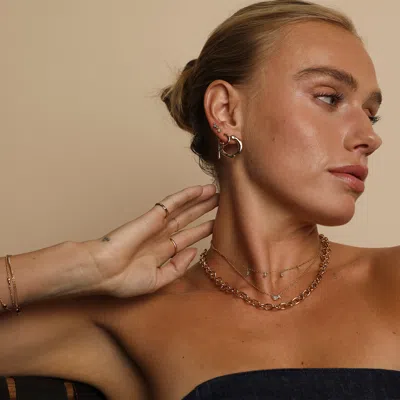 Astrid &amp; Miyu Opal Pear Chain Studs