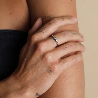 Astrid &amp; Miyu Opal Pear Cocktail Ring