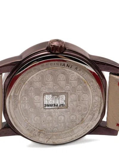 Pre-owned Gianfranco Ferre Steel Logo Dial 30mm In Neutral