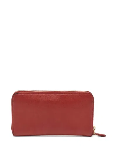 Pre-owned Prada Triangle-logo Zip Wallet