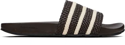Wales Bonner Brown Adidas Originals Edition Adilette Sandals In Multi