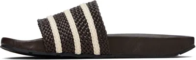 Wales Bonner Brown Adidas Originals Edition Adilette Sandals In Multi