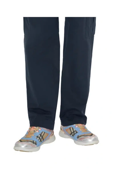 Burberry Multicolor Mesh And Suede Matrix Sneakers In Multi