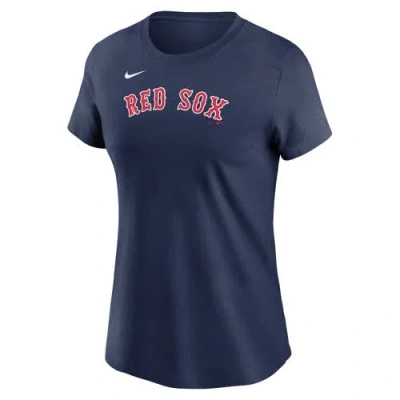 Nike Jarren Duran Navy Boston Red Sox Fuse Name & Number T-shirt In Blue