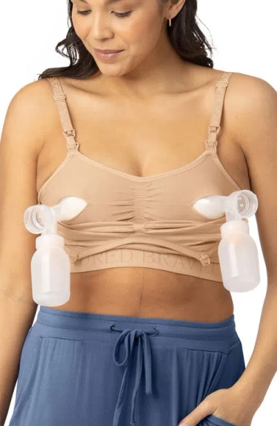 Kindred Bravely Sublime Hands-free Pumping & Nursing Bra In Nude