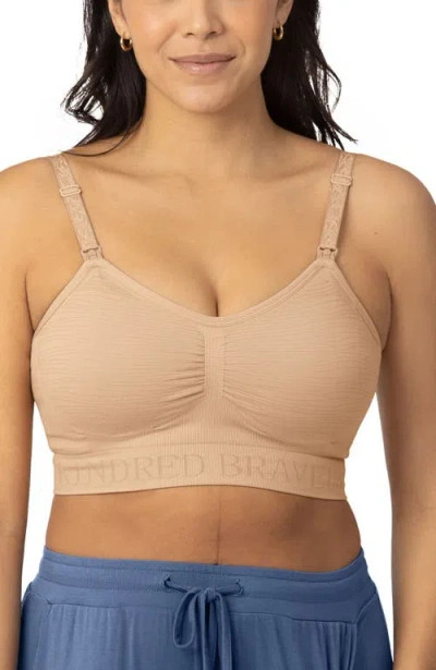 Kindred Bravely Sublime Hands-free Pumping & Nursing Bra In Nude