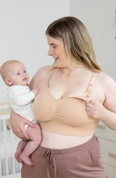 Kindred Bravely Sublime Hands-free Pumping & Nursing Bra In Nude