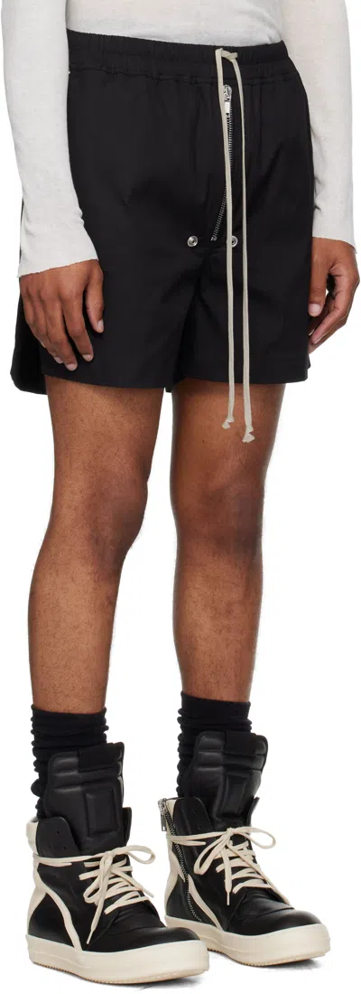 Rick Owens Black Concordians Bela Boxers Shorts
