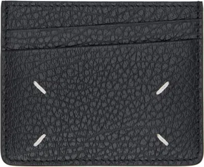 Maison Margiela Black Four Stitches Card Holder