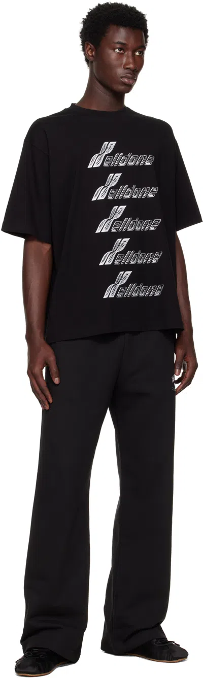 We11 Done Elastic Waist Sweatpants In Black