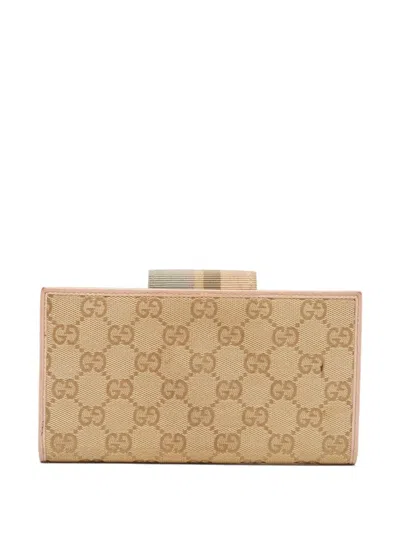 Pre-owned Gucci Gg Canvas Wallet