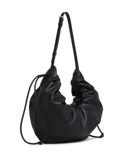 Marni Leather Shoulder Bag In Black