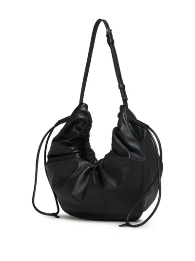 Marni Leather Shoulder Bag In Black