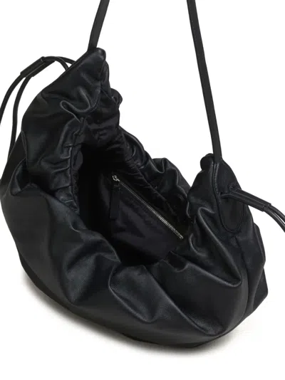 Marni Leather Shoulder Bag In Black